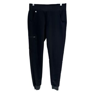 Women's FIGS Sz S/T Black Technical Collection Jogger Scrub Pants